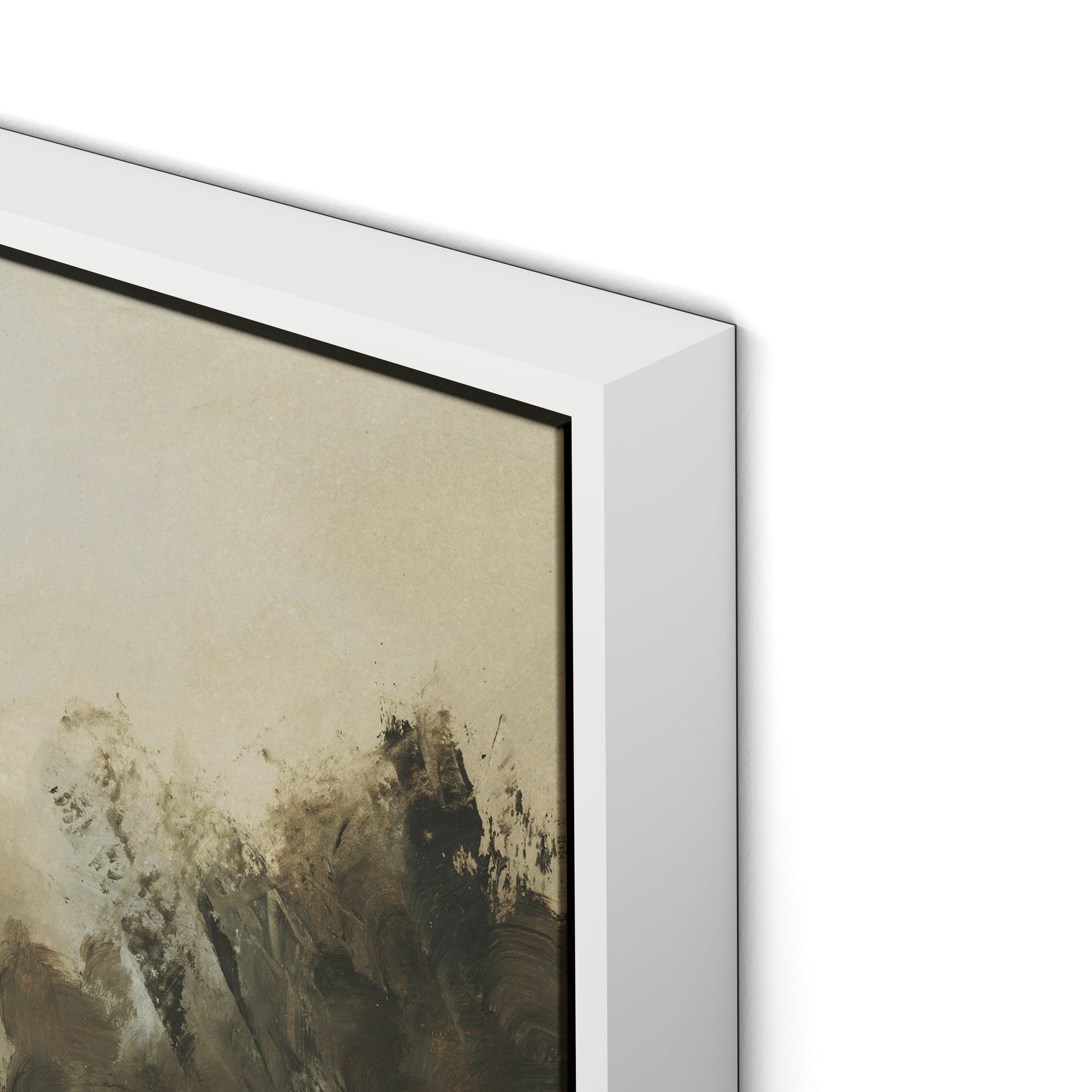 Markham Canvas Floater Framed / 32 x 24 in / White