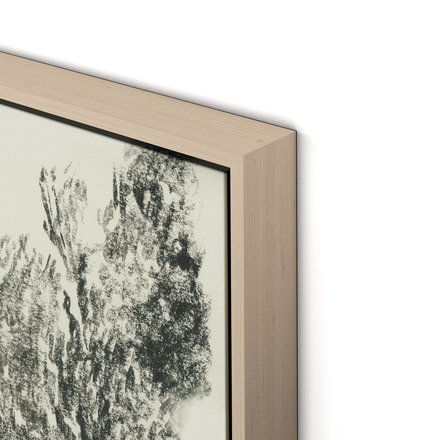 River Exe Canvas Floater Framed / 32 x 24 in / Natural Maple