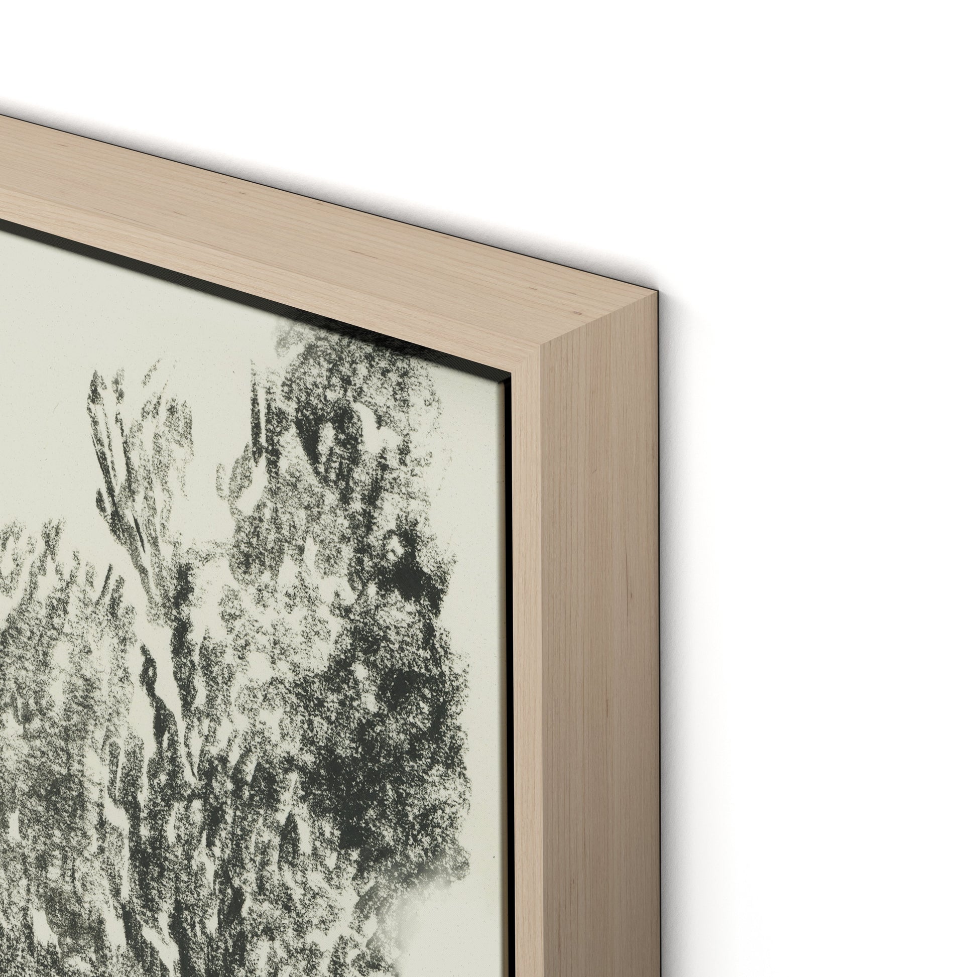 River Exe Canvas Floater Framed / 32 x 24 in / Natural Maple