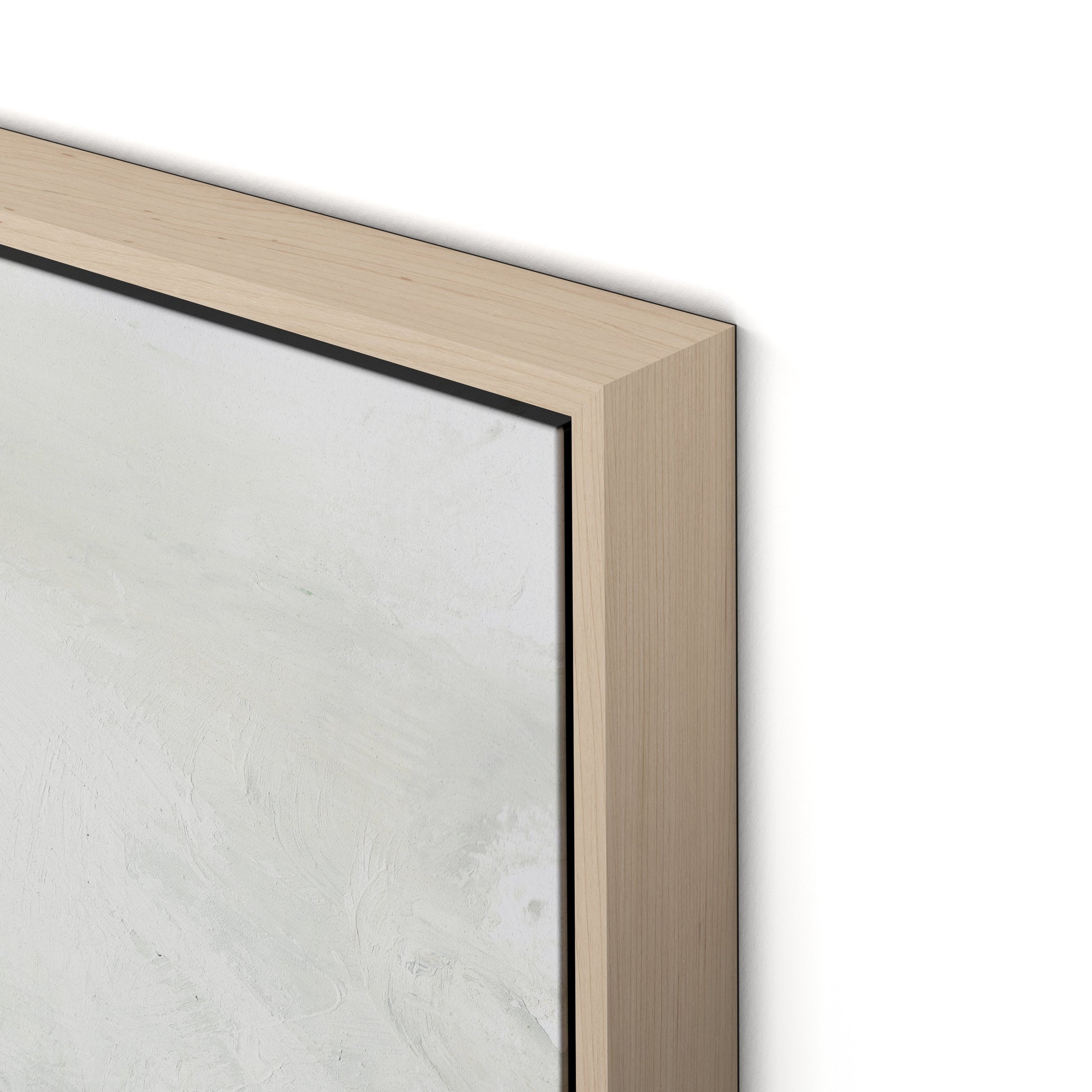 Ebb and Flow Canvas Floater Framed / 32 x 24 in / Natural Maple