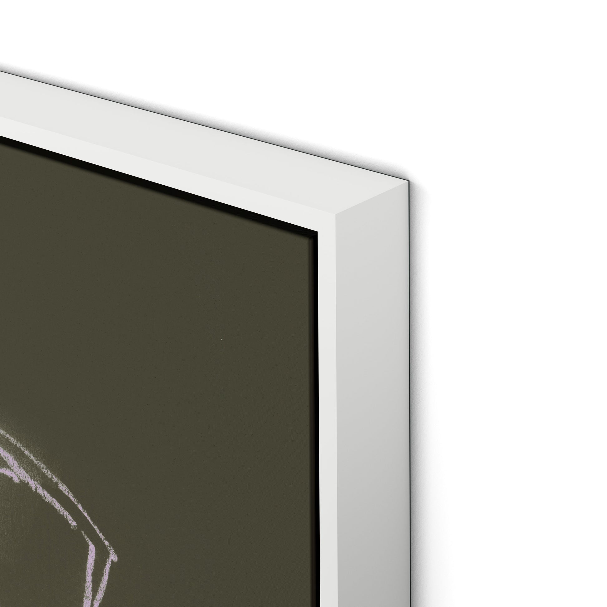 Chairs Canvas Floater Framed / 32 x 24 in / White