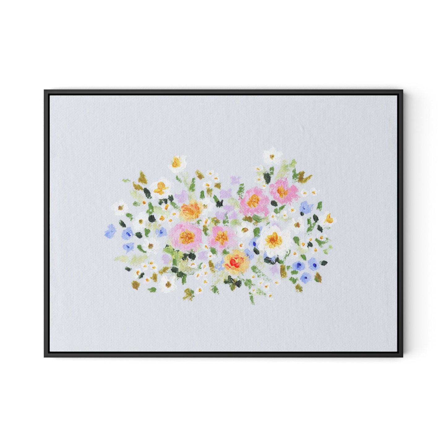 Bloom No. 2 Canvas Floater Framed / 32 x 24 in / Black