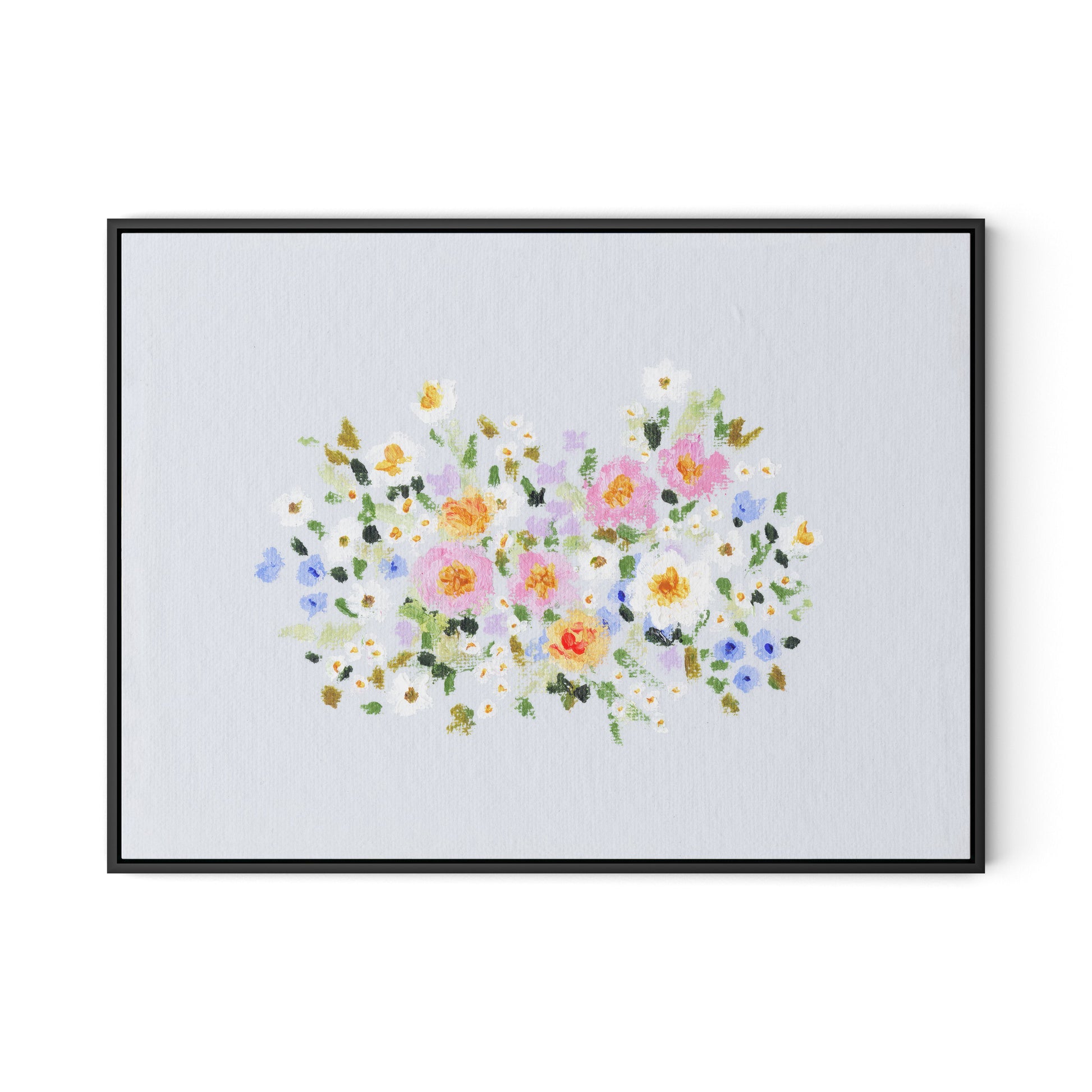 Bloom No. 2 Canvas Floater Framed / 32 x 24 in / Black