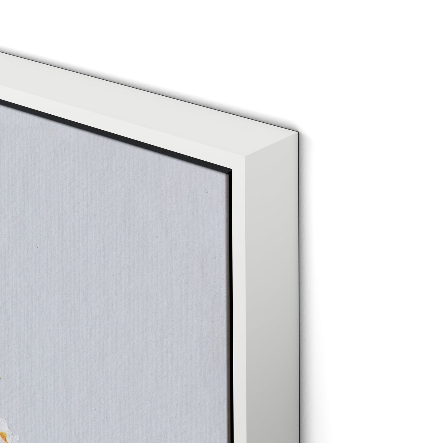 Bloom No. 2 Canvas Floater Framed / 32 x 24 in / White