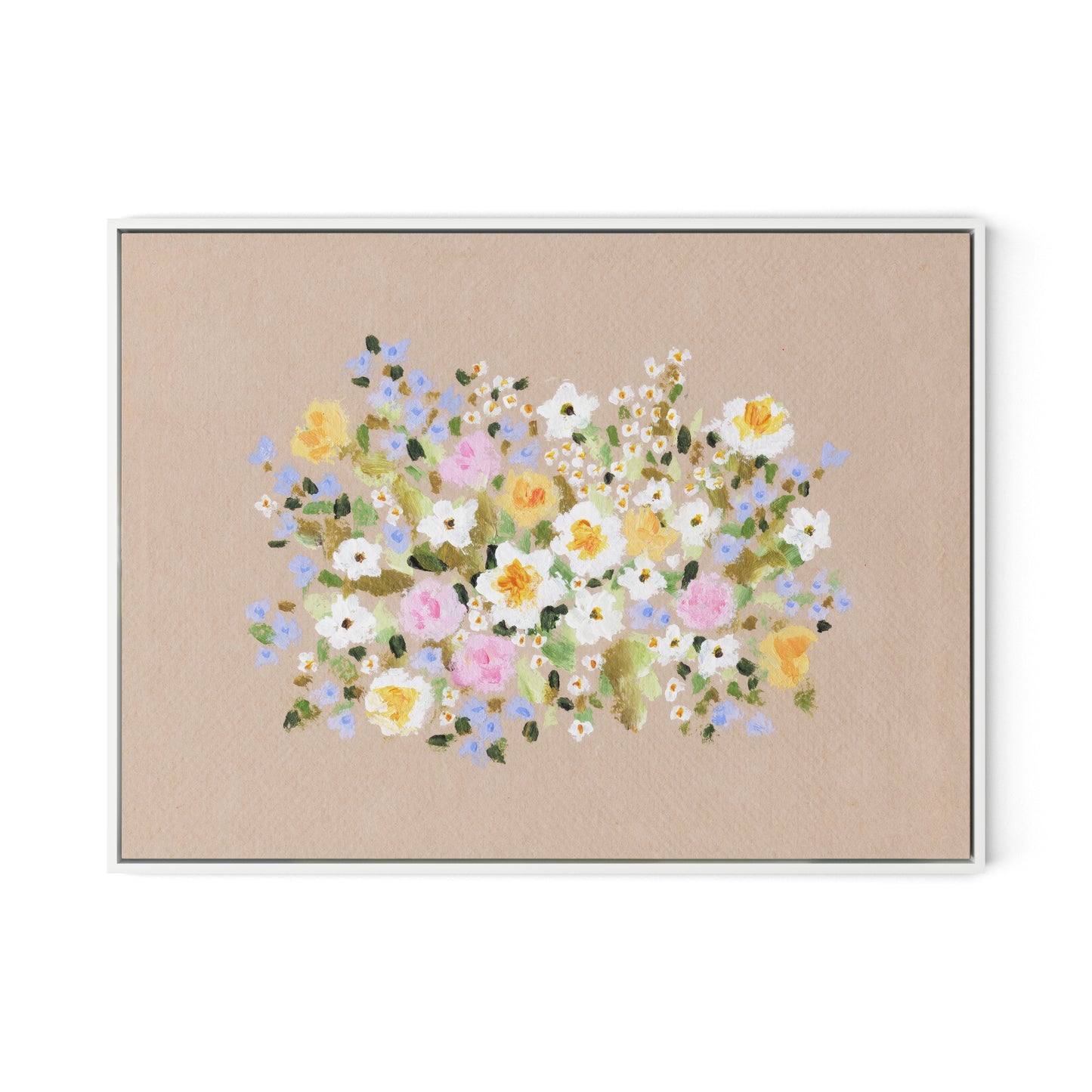 Bloom No. 3 Canvas Floater Framed / 32 x 24 in / Black
