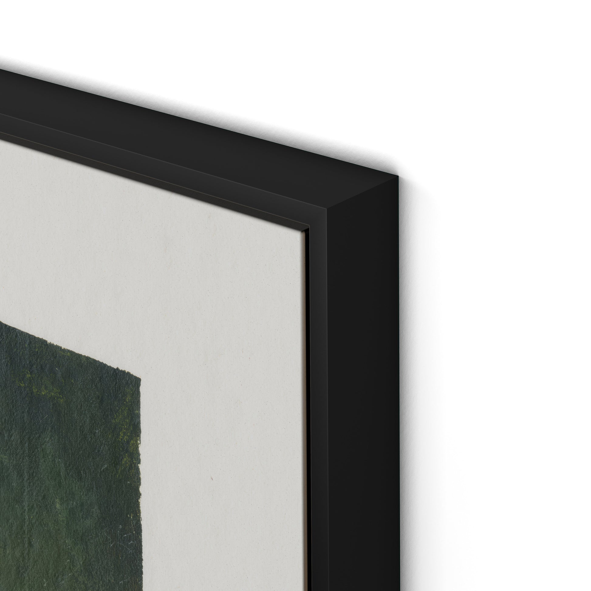 Wildflower Constellations XIX with border Canvas Floater Framed / 32 x 24 in / Black