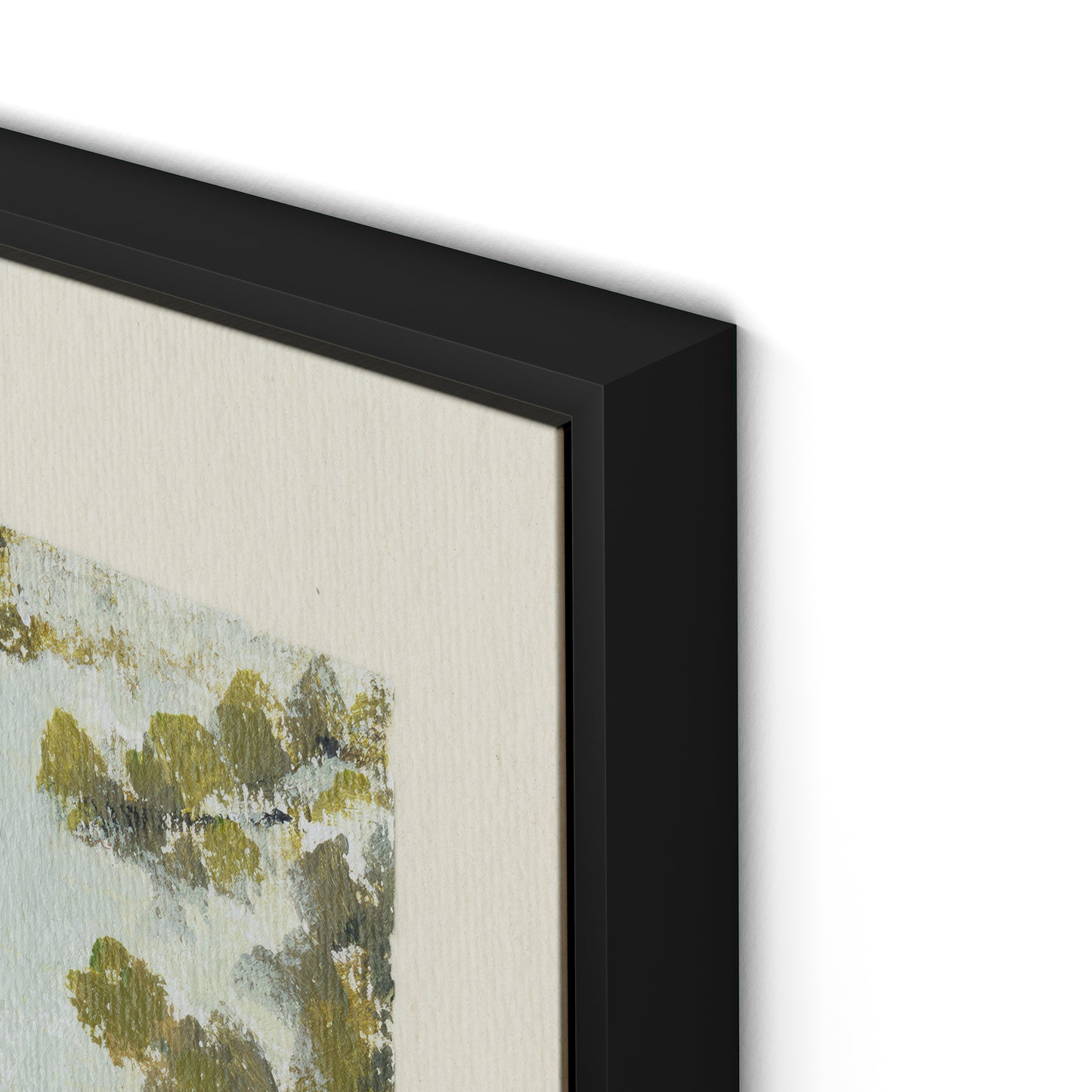 Summer Passage with border Canvas Floater Framed / 32 x 24 in / Black