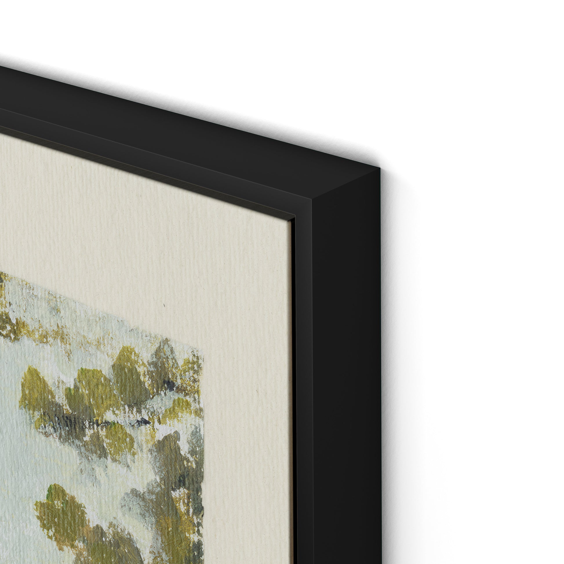 Summer Passage with border Canvas Floater Framed / 32 x 24 in / Black