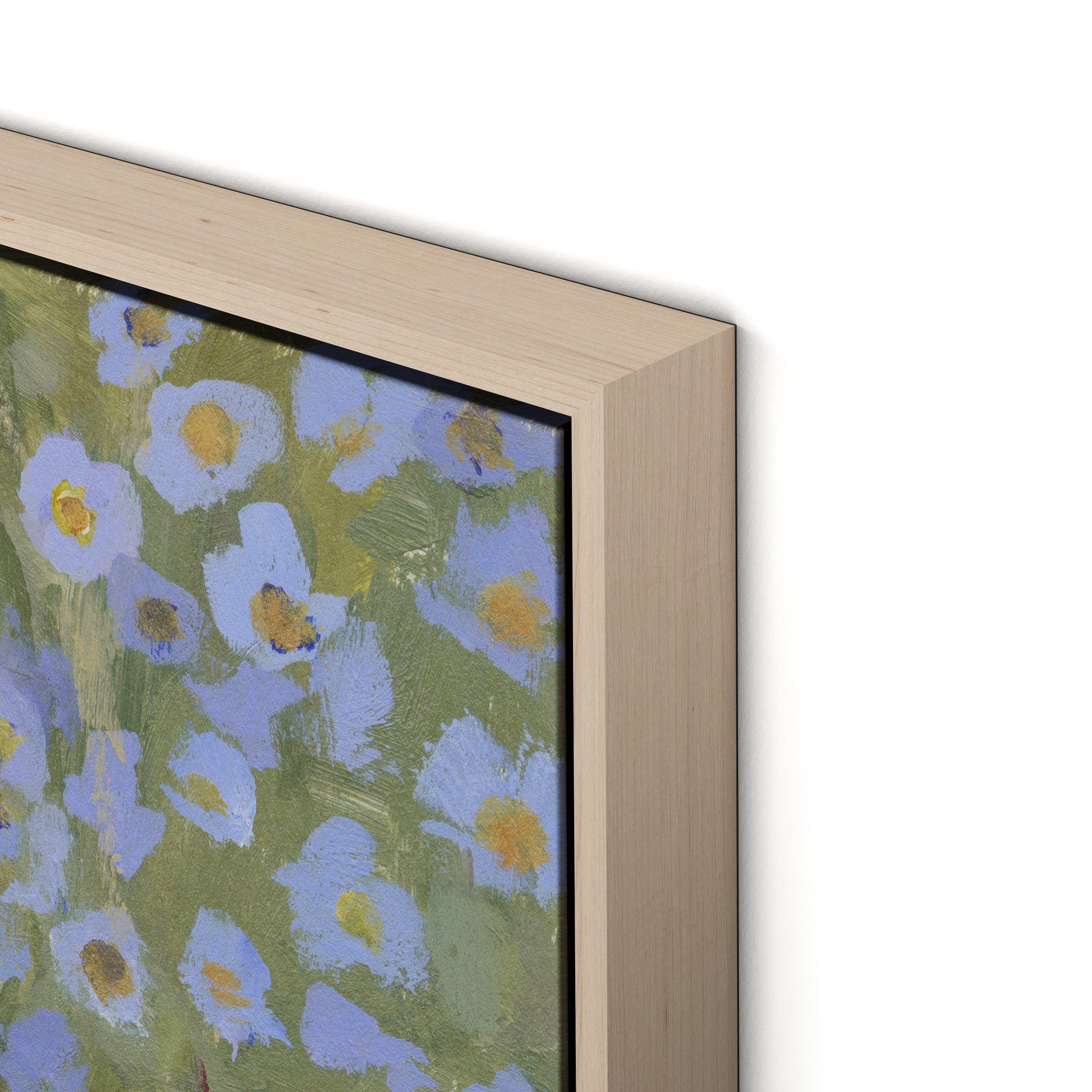 Chorus of Wildflowers VII Canvas Floater Framed / 32 x 24 in / Natural Maple