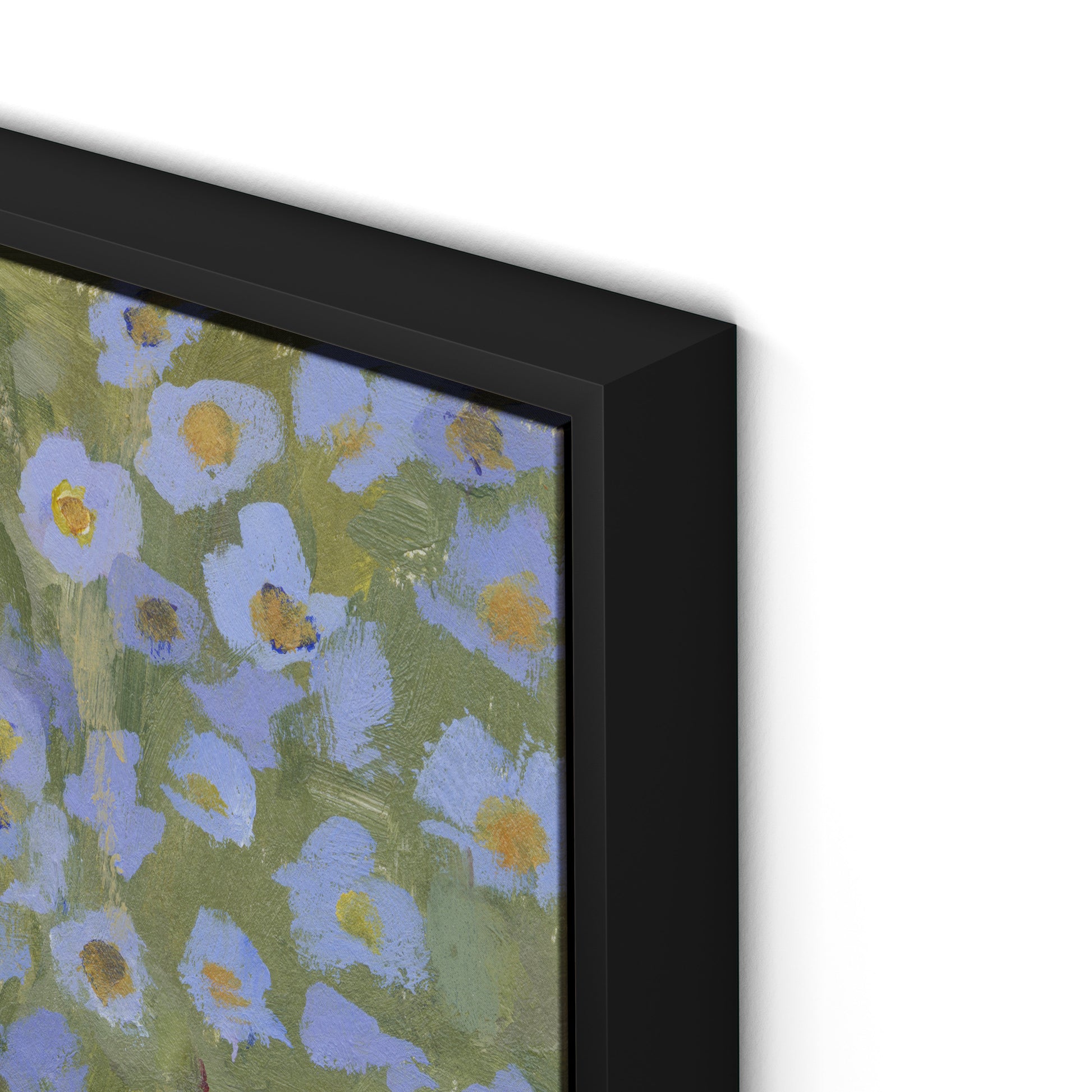 Chorus of Wildflowers VII Canvas Floater Framed / 32 x 24 in / Black