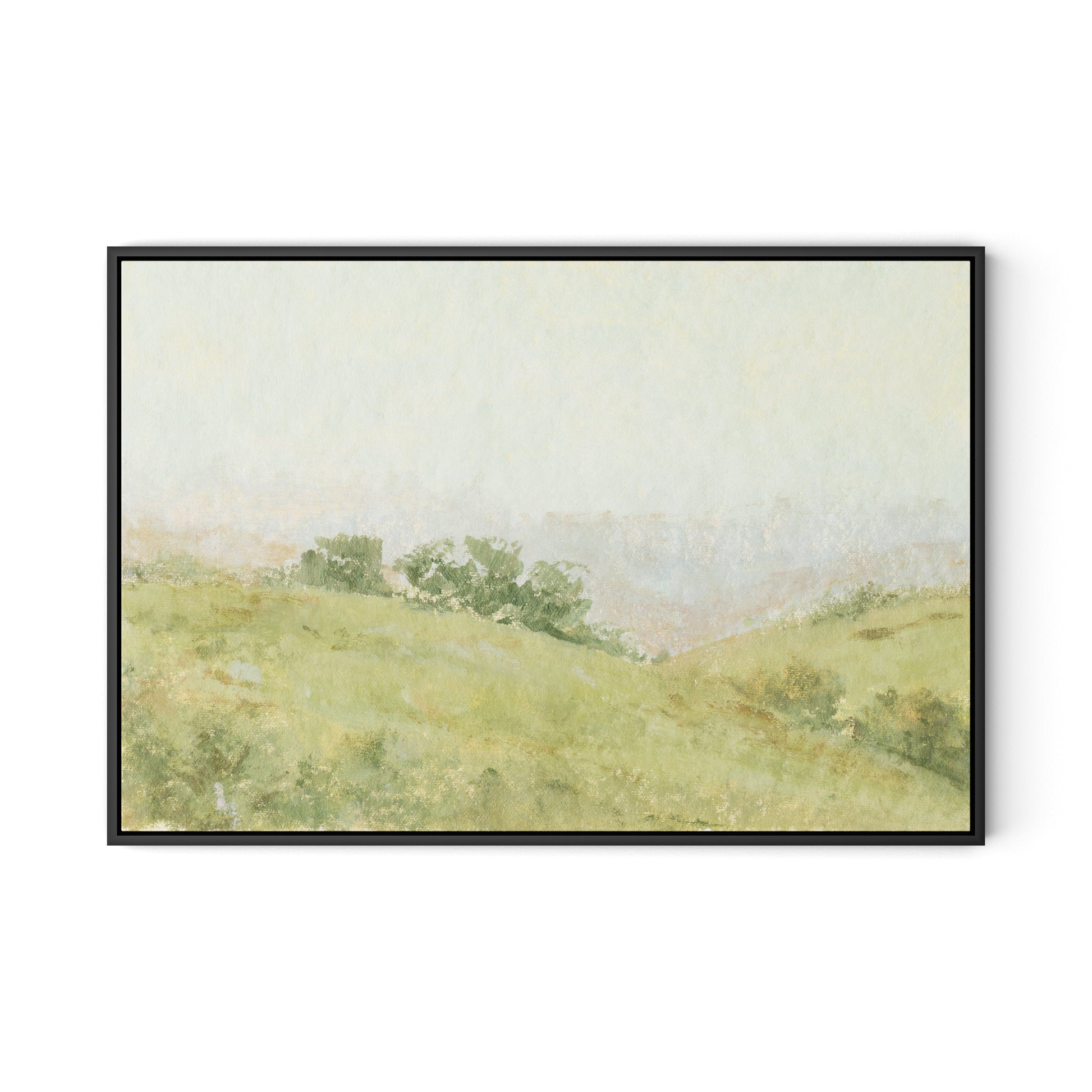 Vale Canvas Floater Framed / 32 x 22 in / Black