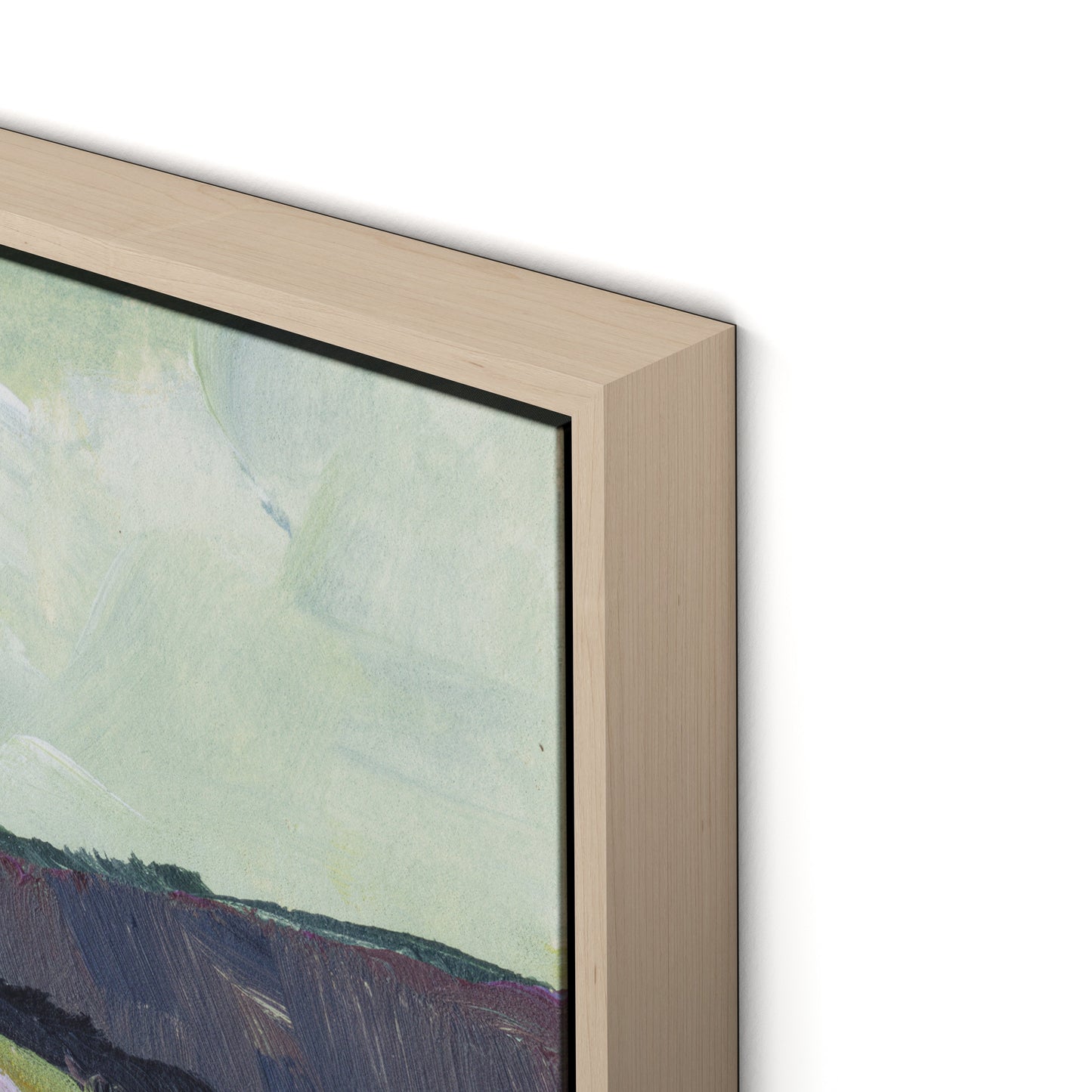 Verdure Canvas Floater Framed / 32 x 24 in / Natural Maple