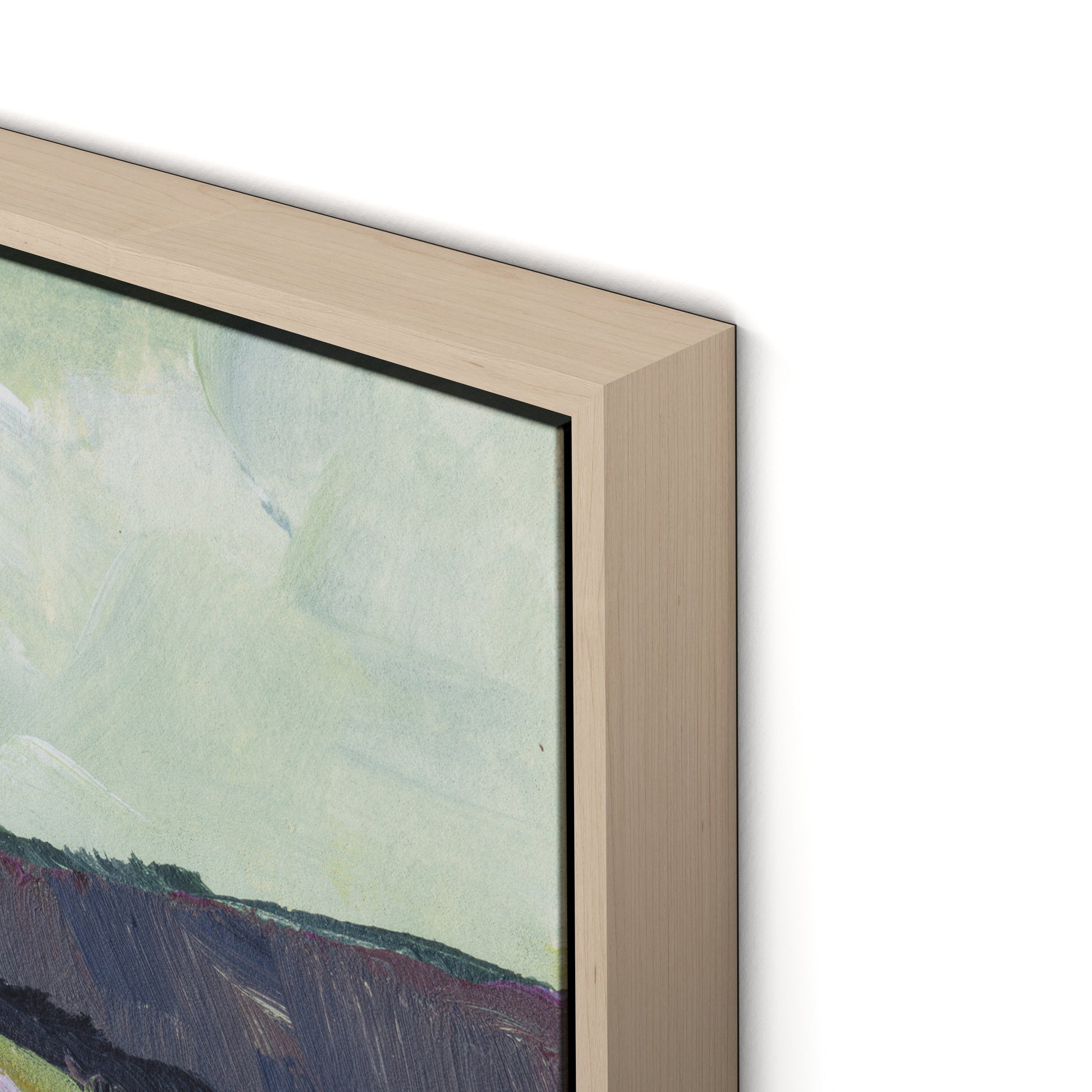 Verdure Canvas Floater Framed / 32 x 24 in / Natural Maple