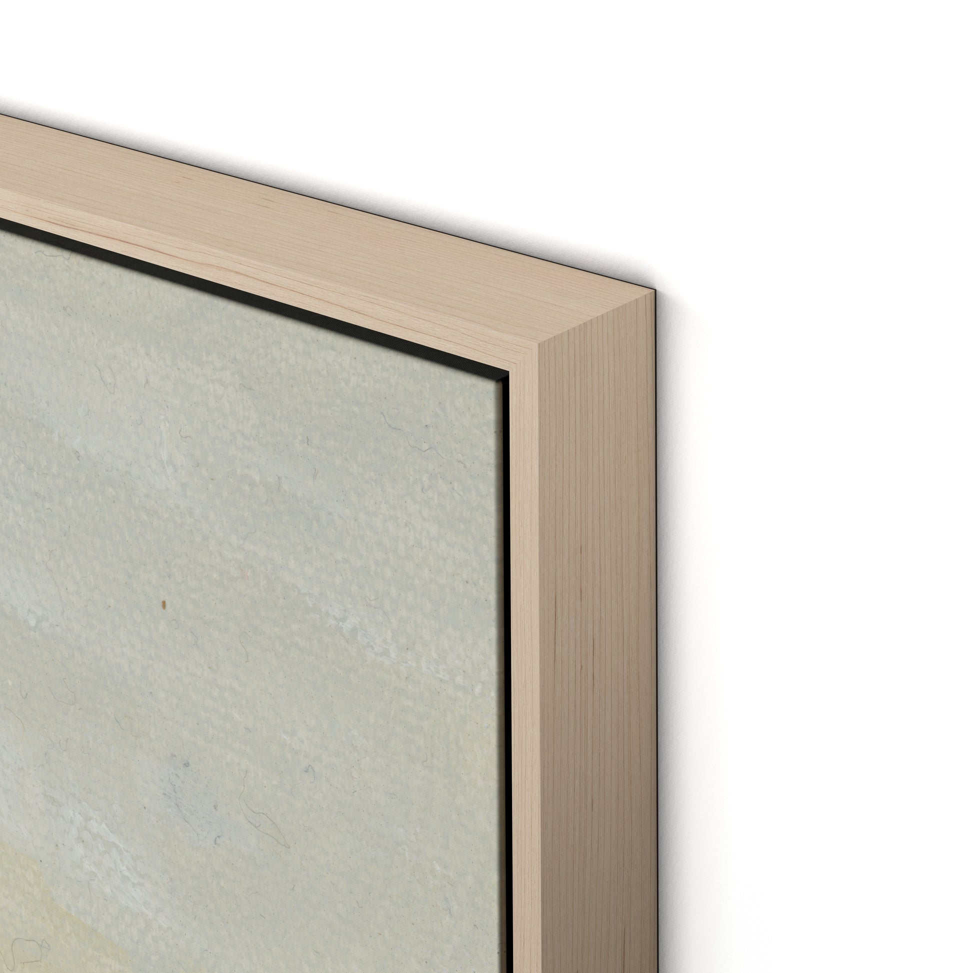 Monterey Sailboats Canvas Floater Framed / 32 x 26 in / Natural Maple