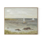 Monterey Sailboats Canvas Floater Framed / 32 x 26 in / Natural Maple