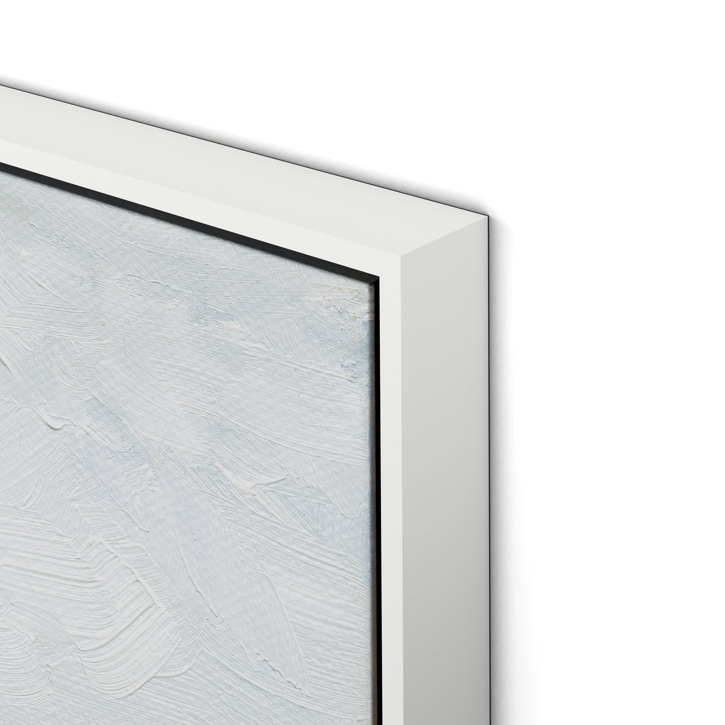 Hillside Canvas Floater Framed / 32 x 26 in / White