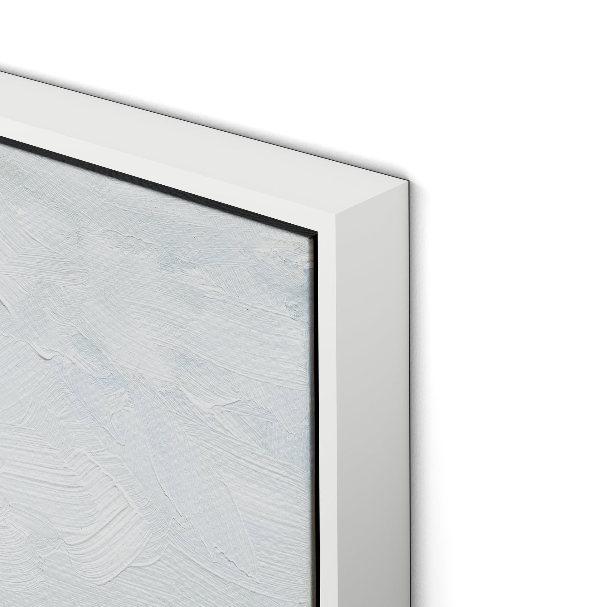 Hillside Canvas Floater Framed / 32 x 26 in / White