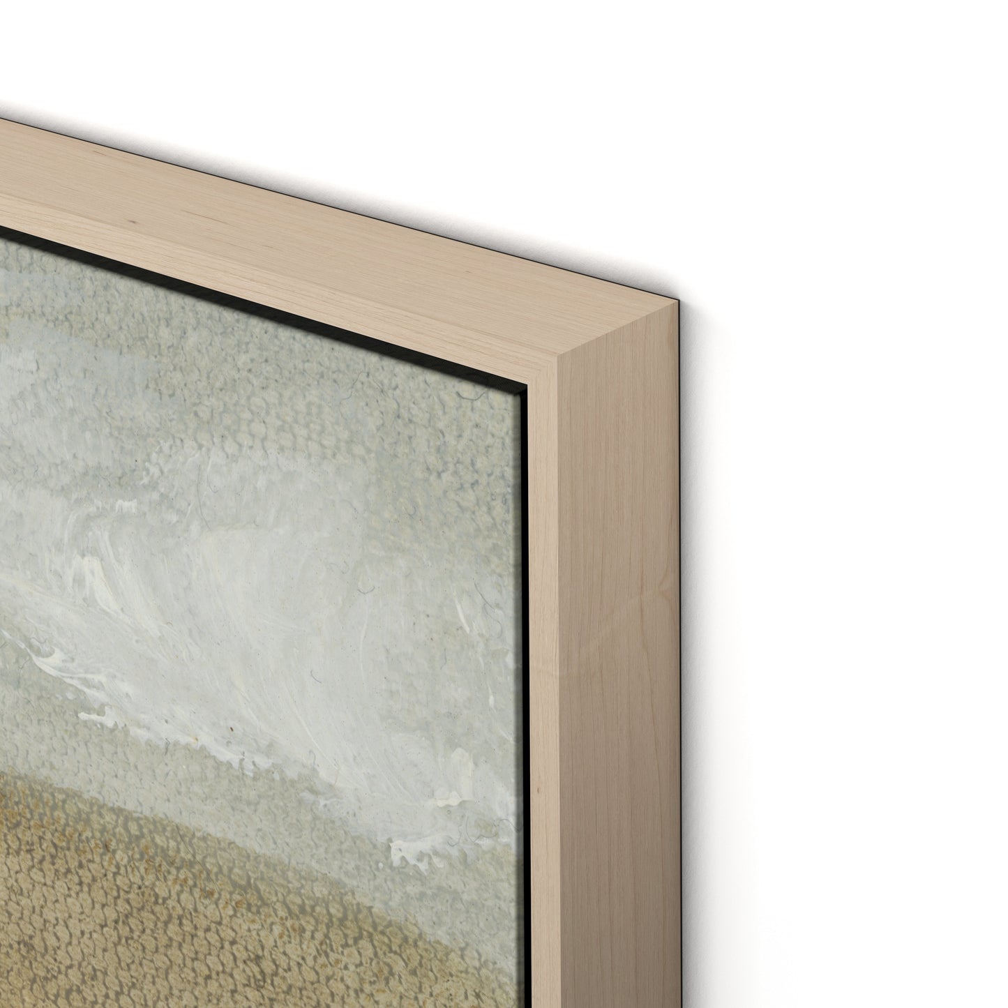 Baja California Canvas Floater Framed / 32 x 26 in / Natural Maple