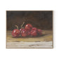 Cherries I Canvas Floater Framed / 32 x 26 in / Natural Maple