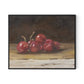 Cherries I Canvas Floater Framed / 32 x 26 in / Black