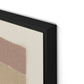 Stacked Neutrals Canvas Floater Framed / 32 x 19.5 in / Black
