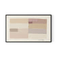 Stacked Neutrals Canvas Floater Framed / 32 x 19.5 in / Black