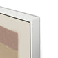 Stacked Neutrals Canvas Floater Framed / 32 x 19.5 in / White