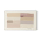 Stacked Neutrals Canvas Floater Framed / 32 x 19.5 in / White