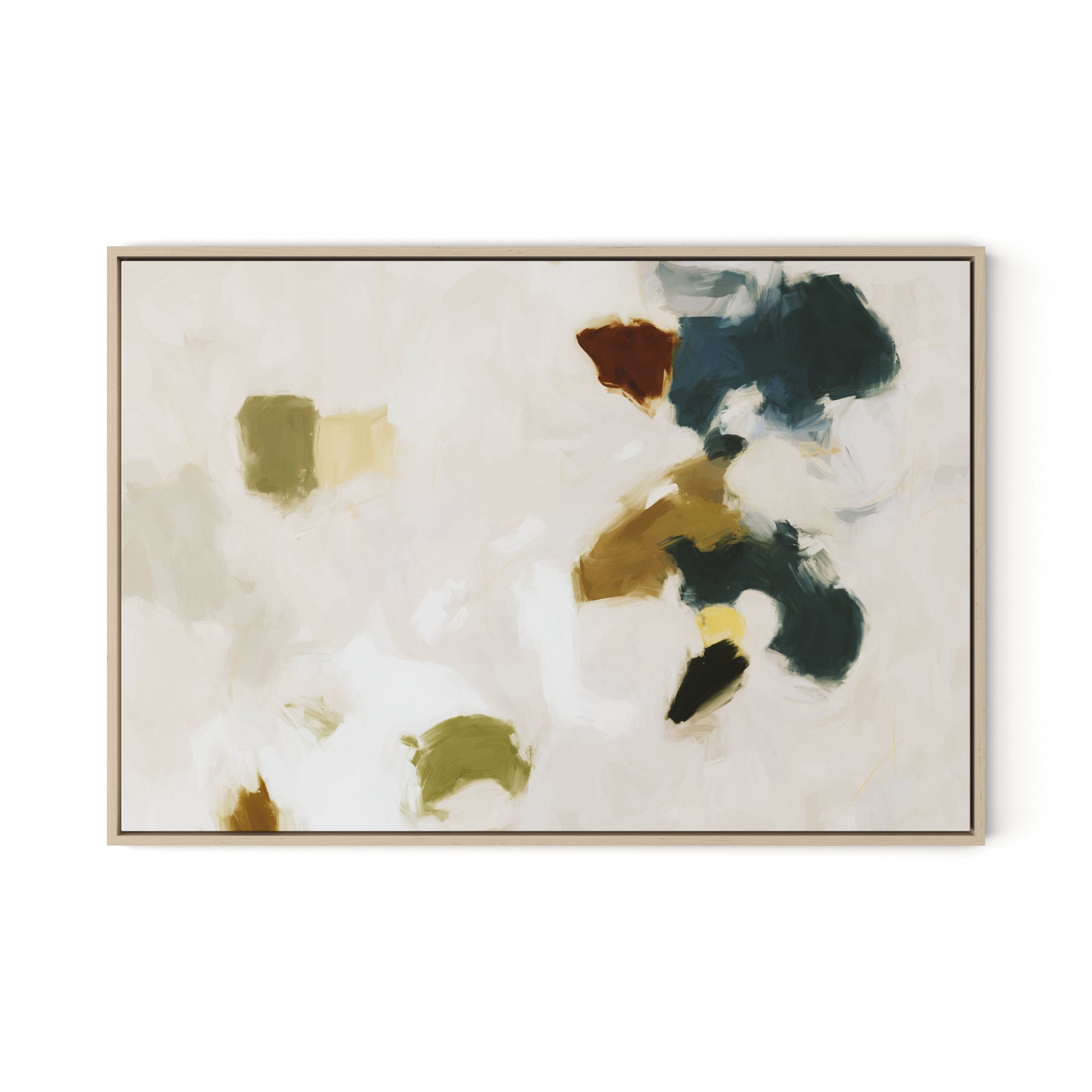 Arch Canvas Floater Framed / 32 x 22 in / Natural Maple