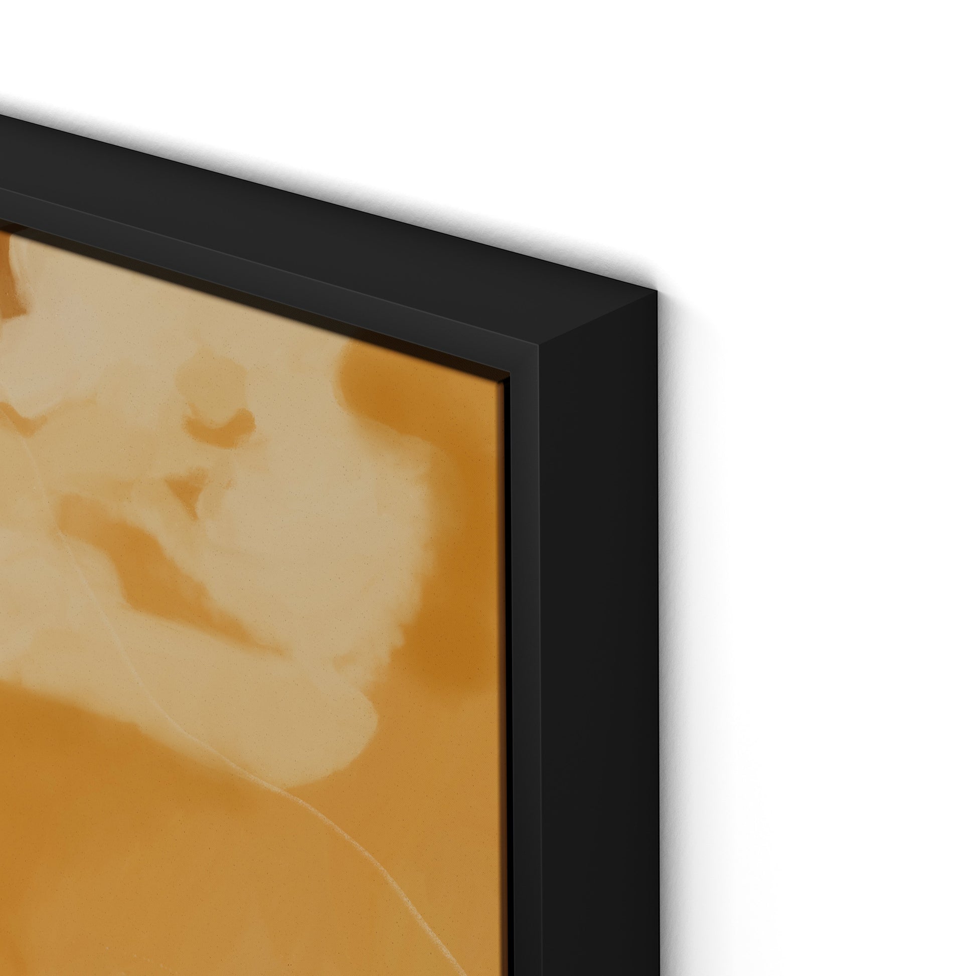 Golden Days Canvas Floater Framed / 32 x 22 in / Black