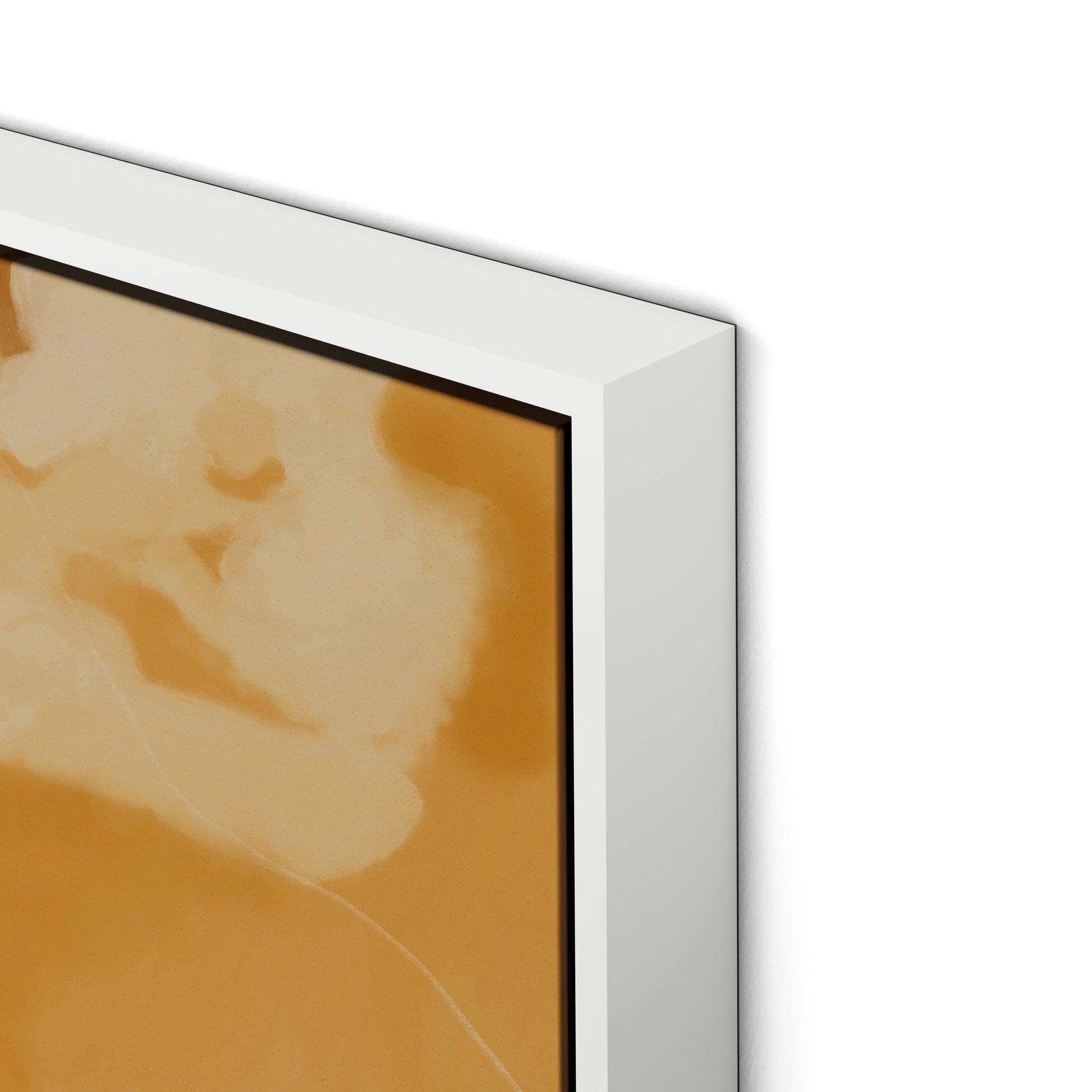 Golden Days Canvas Floater Framed / 32 x 22 in / White