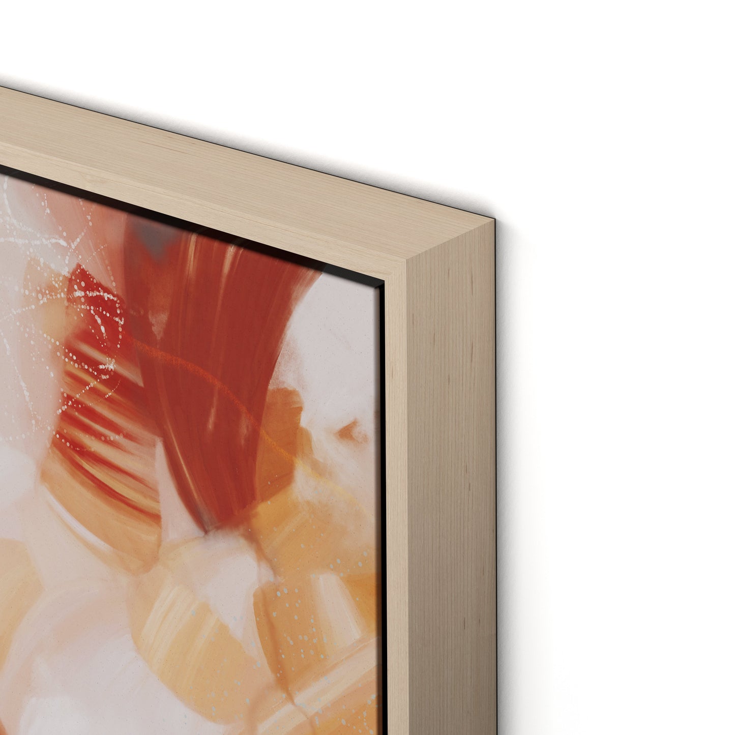 Between Canvas Floater Framed / 32 x 24 in / Natural Maple