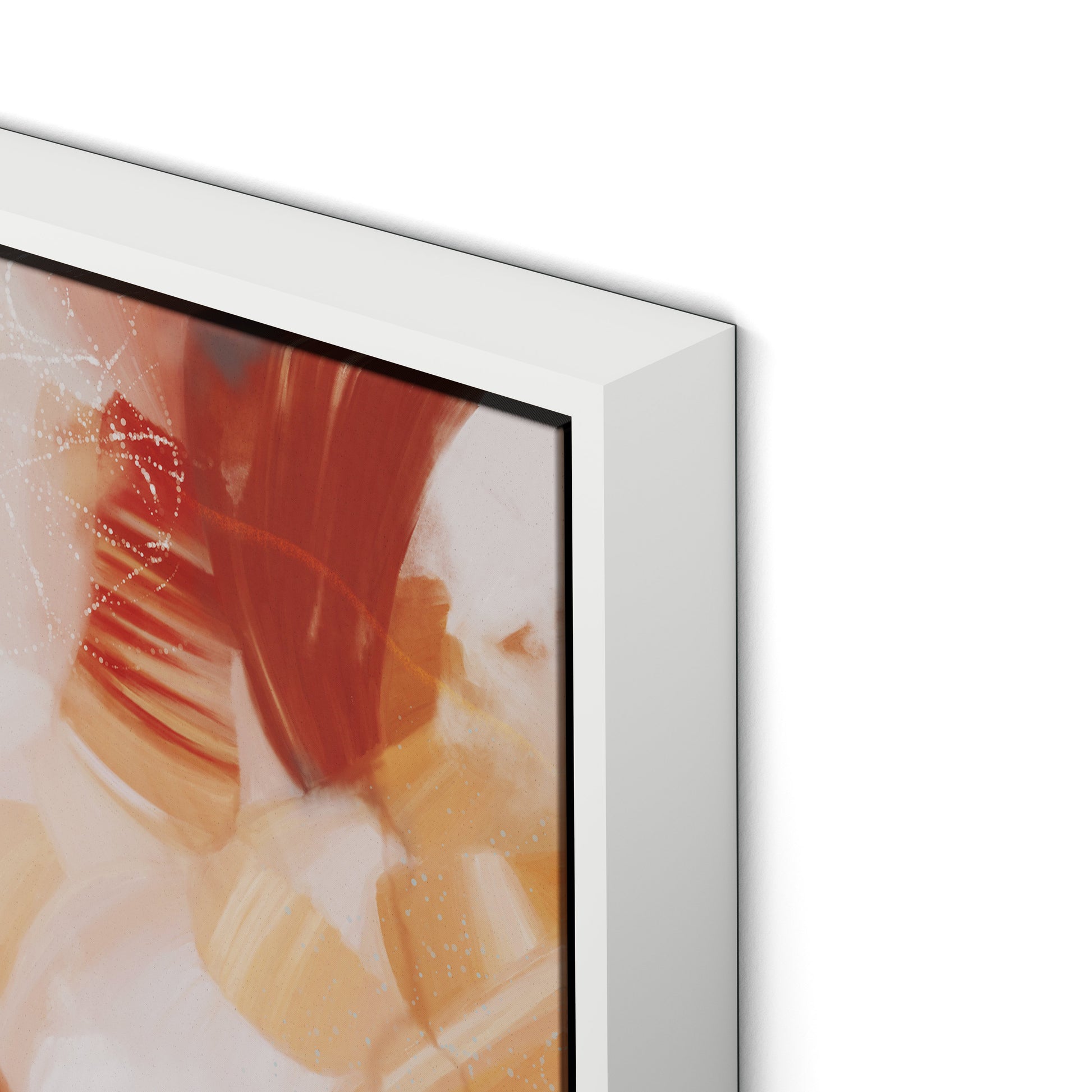 Between Canvas Floater Framed / 32 x 24 in / White