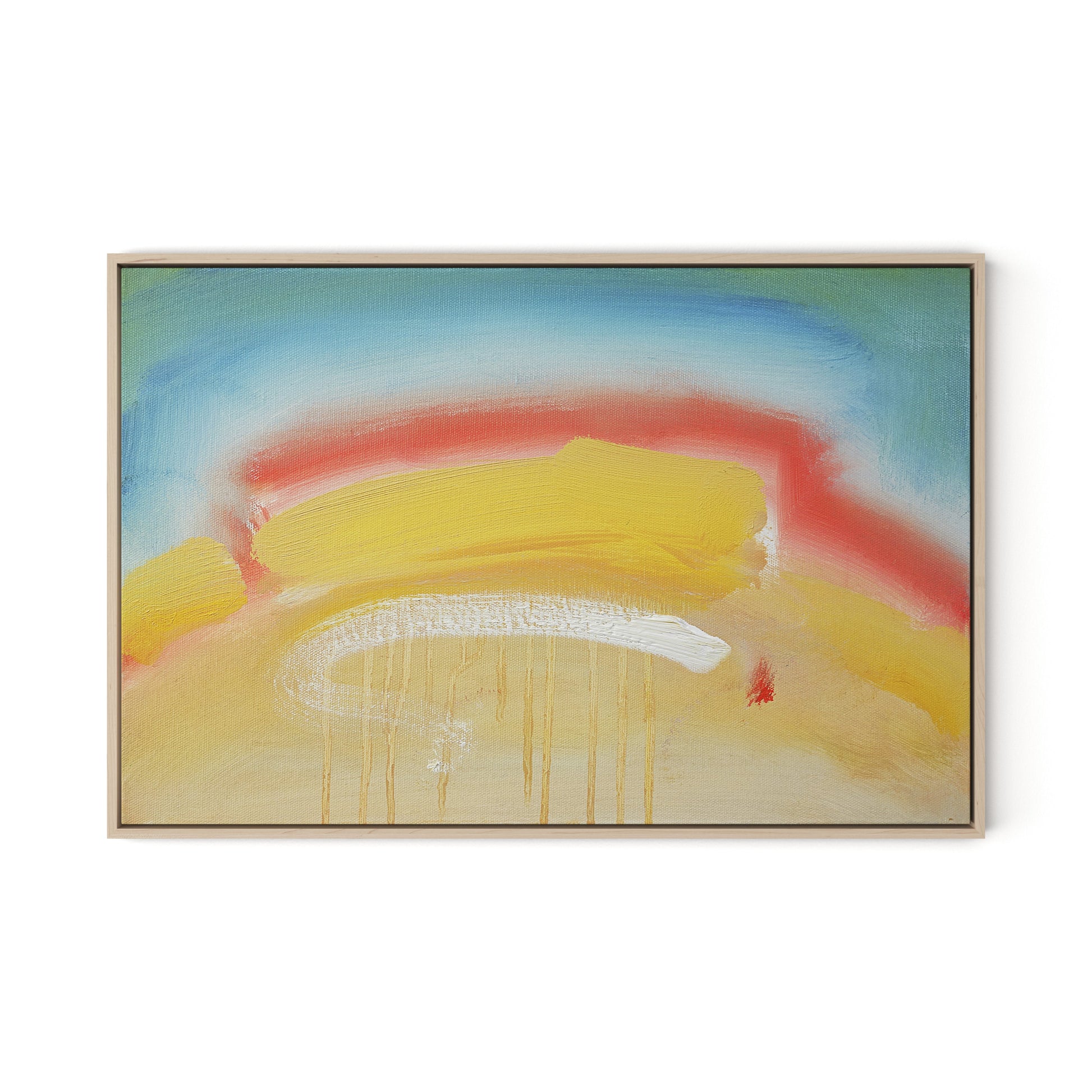 Waltzer Canvas Floater Framed / 32 x 21.5 in / Natural Maple