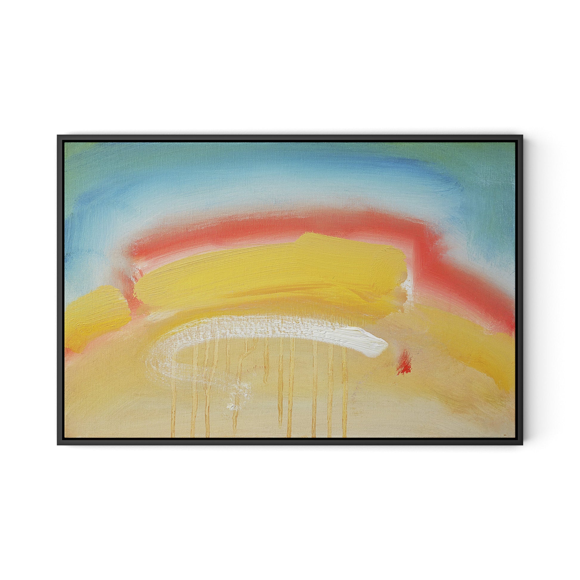 Waltzer Canvas Floater Framed / 32 x 21.5 in / Black