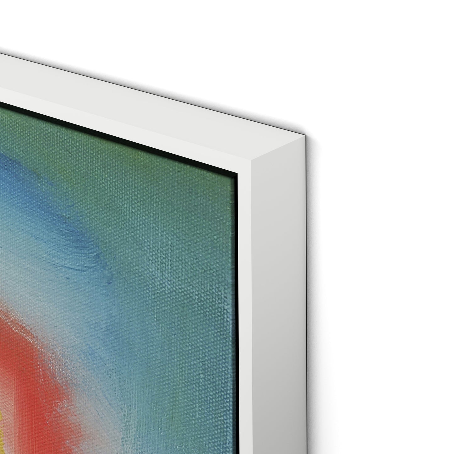 Waltzer Canvas Floater Framed / 32 x 21.5 in / White