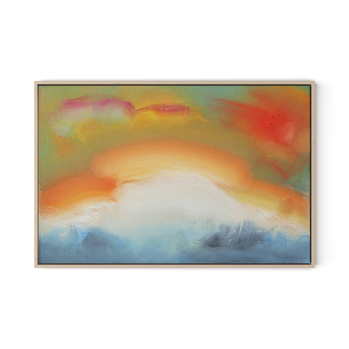 Turner Waltzer Canvas Floater Framed / 32 x 21.5 in / Natural Maple