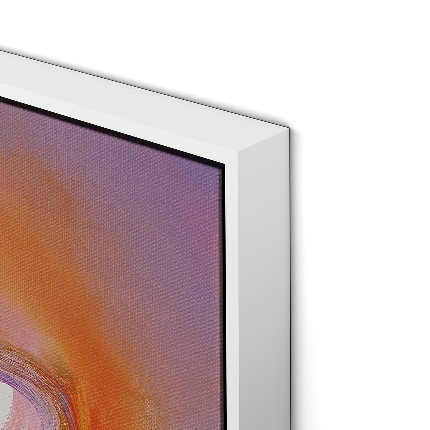 Dodgem Canvas Floater Framed / 32 x 22 in / White