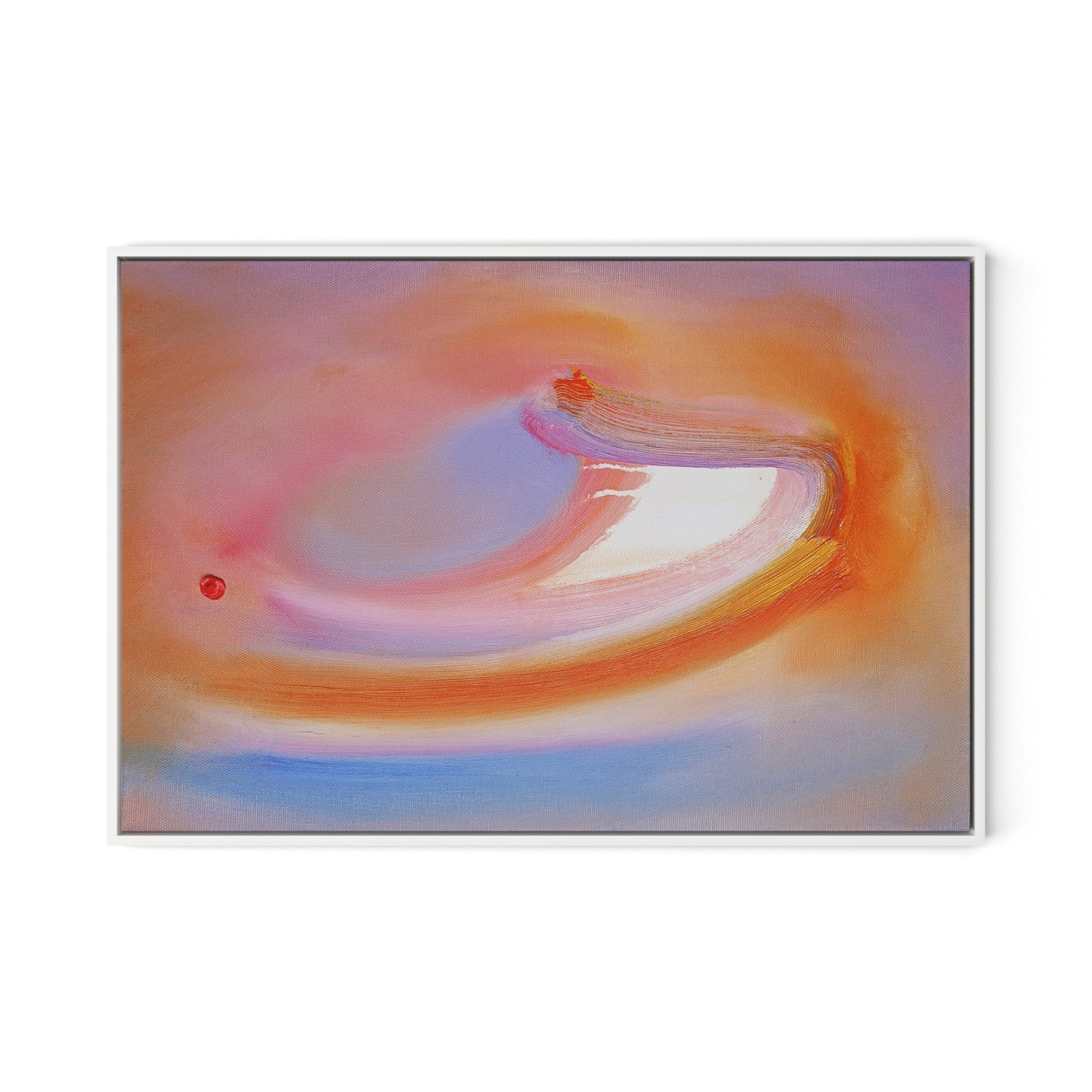 Dodgem Canvas Floater Framed / 32 x 22 in / White