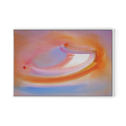 Dodgem Canvas Floater Framed / 32 x 22 in / White