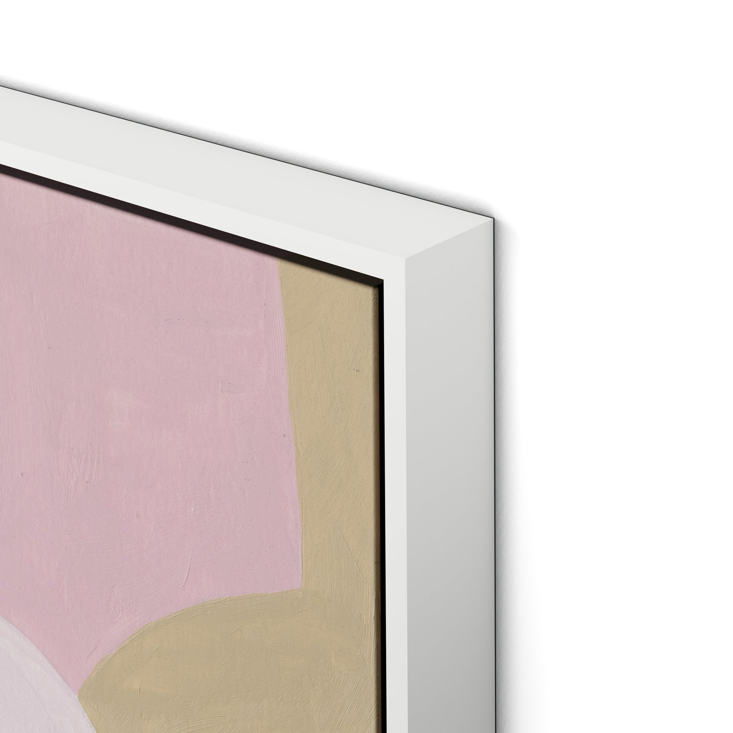 Cherri No. 6 Canvas Floater Framed / 32 x 24 in / White