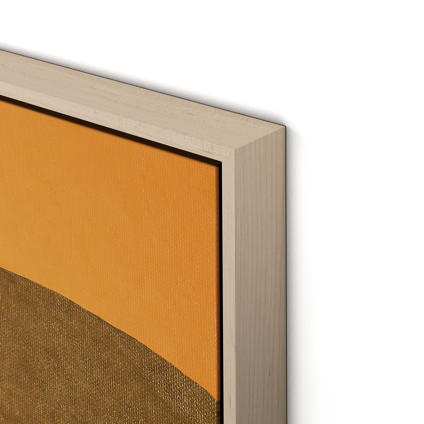 Stay Bright Canvas Floater Framed / 32 x 32 in / Natural Maple