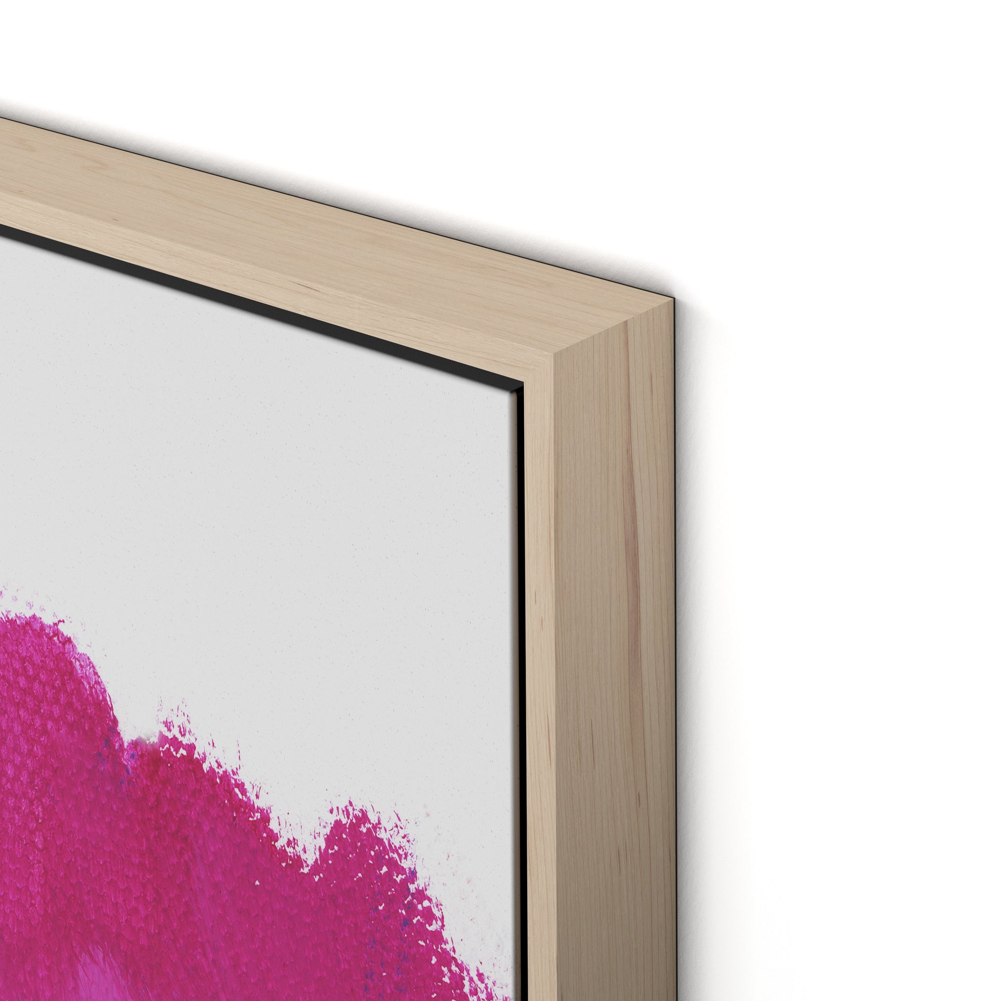 Summer Canvas Floater Framed / 32 x 32 in / Natural Maple