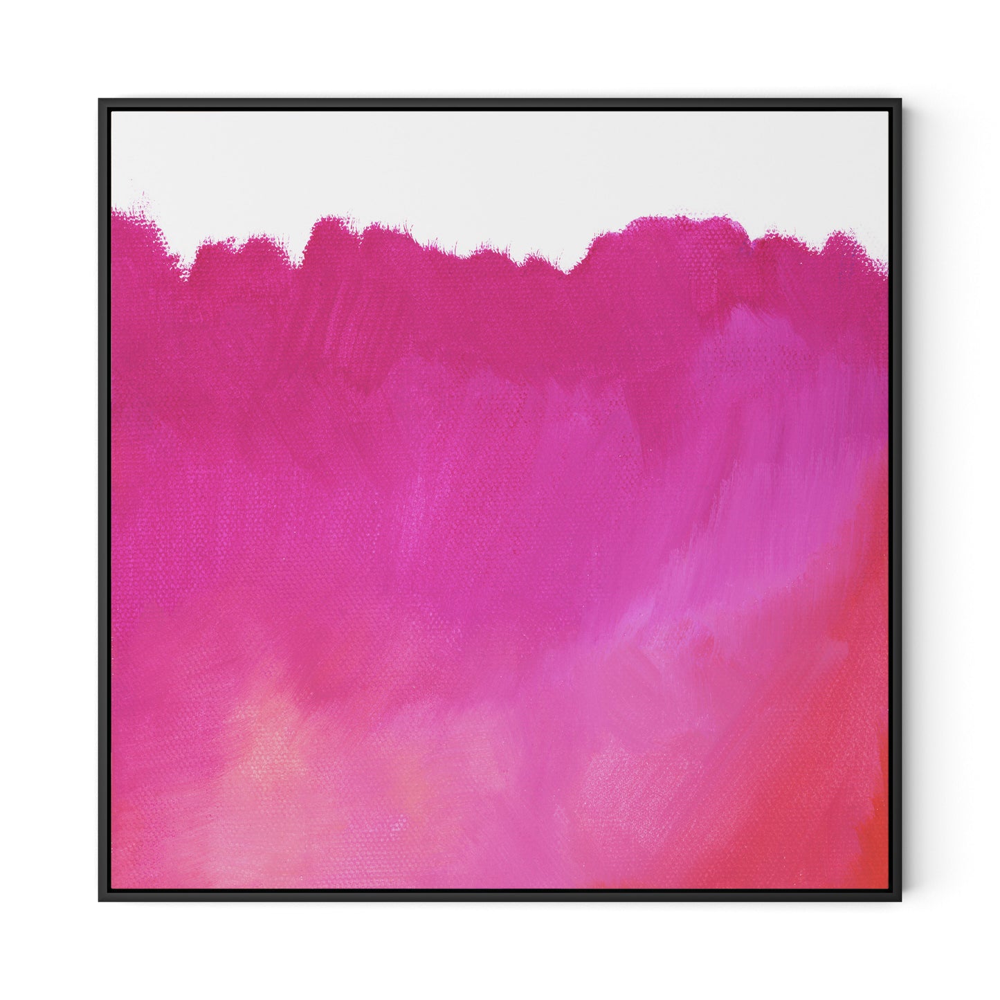 Summer Canvas Floater Framed / 32 x 32 in / Black