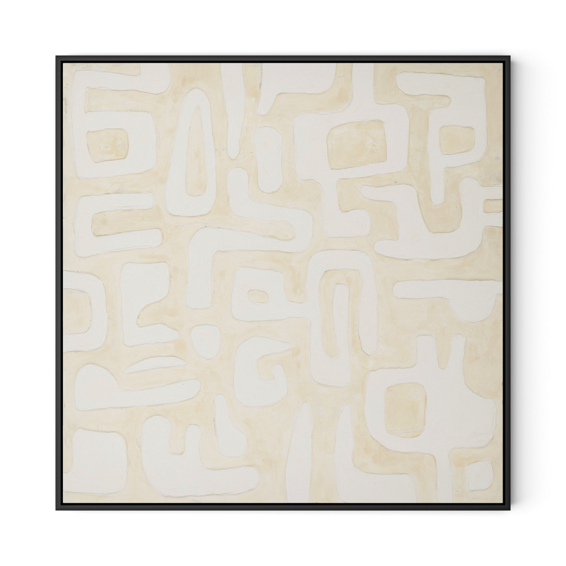 Talisman Canvas Floater Framed / 32 x 32 in / Black