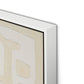 Talisman Canvas Floater Framed / 32 x 32 in / White