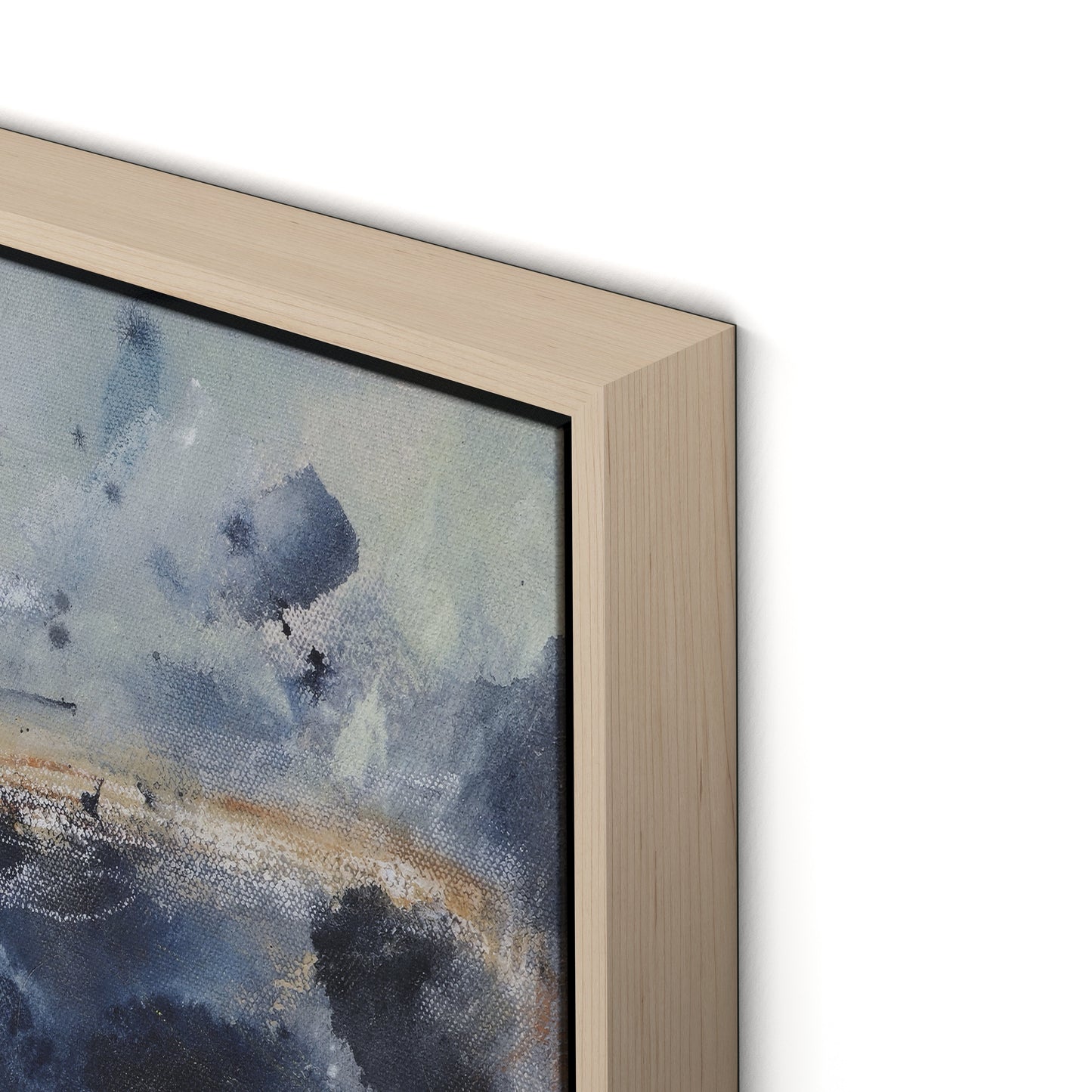 Where The Streets Have No Name Canvas Floater Framed / 32 x 32 in / Natural Maple