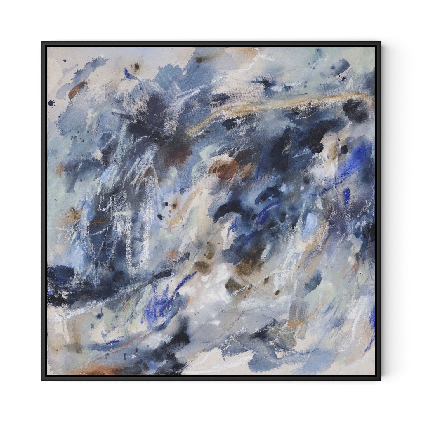 Where The Streets Have No Name Canvas Floater Framed / 32 x 32 in / Black