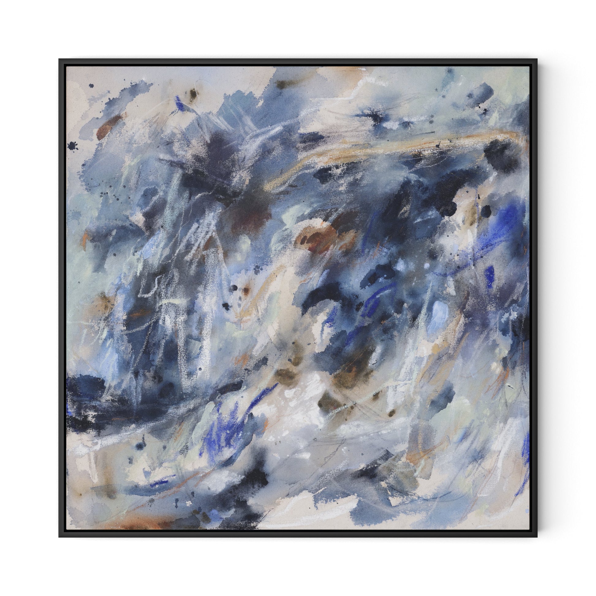 Where The Streets Have No Name Canvas Floater Framed / 32 x 32 in / Black