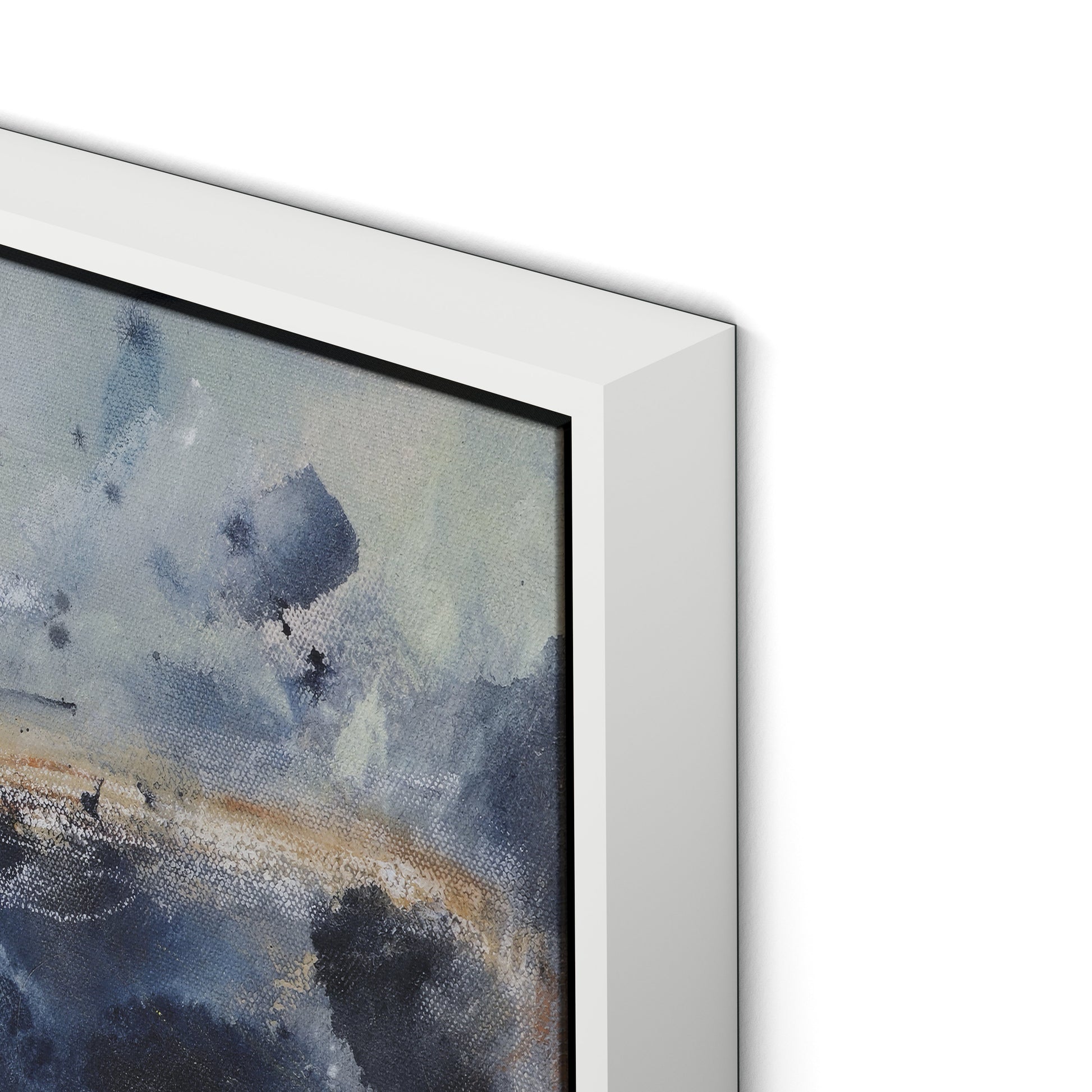 Where The Streets Have No Name Canvas Floater Framed / 32 x 32 in / White